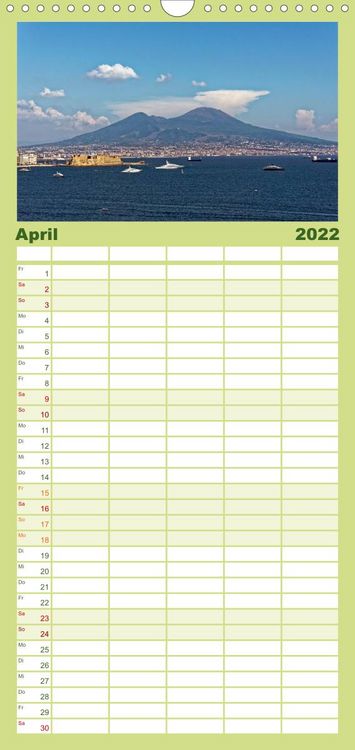 Produktbild: Familienplaner Sch&ouml;nes Italien (Wandkalender 2022 , 21 cm x 45 cm, hoch)