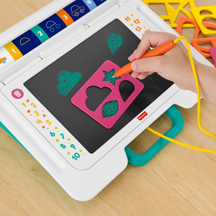 Produktbild: Fisher-Price Lern- und Zeichenbrett, Schreiben und Zeichnen ohne Verwischen Ta