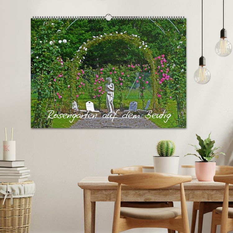 Produktbild: Rosengarten auf dem Beutig (Wandkalender 2026 DIN A2 quer), CALVENDO Monatskalender