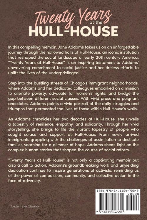 Produktbild: Twenty Years at the Hull-House