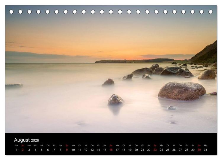 Produktbild: wonderful moments - R&uuml;gen 2026 (Tischkalender 2026 DIN A5 quer), CALVENDO Monatskalender