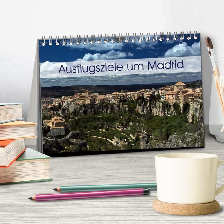 Produktbild: Ausflugziele um Madrid (Tischkalender 2026 DIN A5 quer), CALVENDO Monatskalender