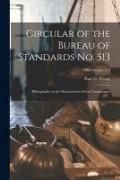 Produktbild: Circular of the Bureau of Standards No. 513