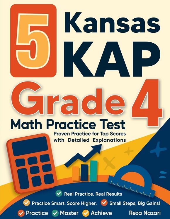 Produktbild: 5 Kansas KAP Grade 4 Math Practice Tests
