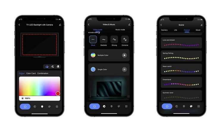 Produktbild: TV01RGB LED-Lichtleisten-Komplettset mit USB-Anschluss 230V 5.29m RGB 1St.