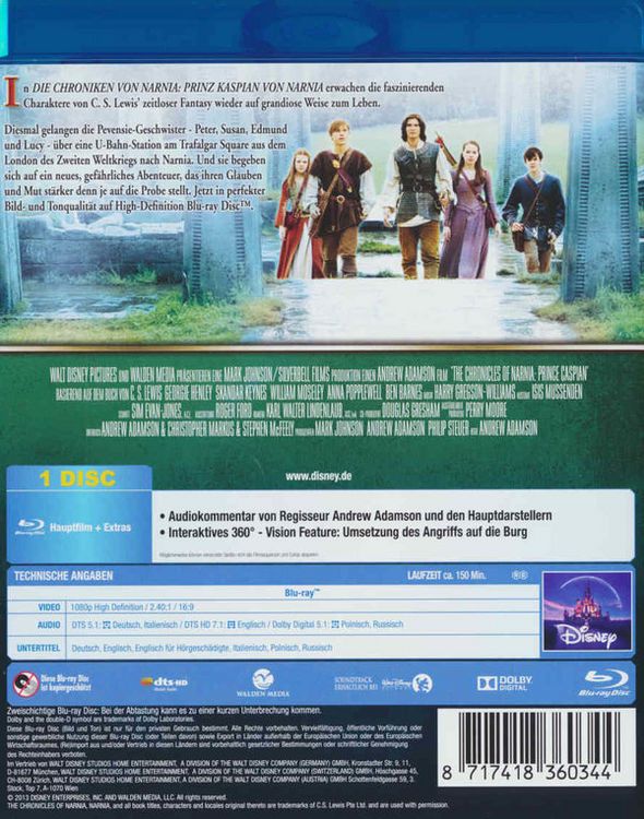 Produktbild: Die Chroniken von Narnia - Prinz Kaspian von Narnia