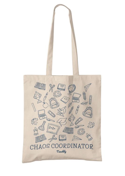 Produktbild: Teachly Baumwolltasche, Einkaufstasche, Chaos Coordinator
