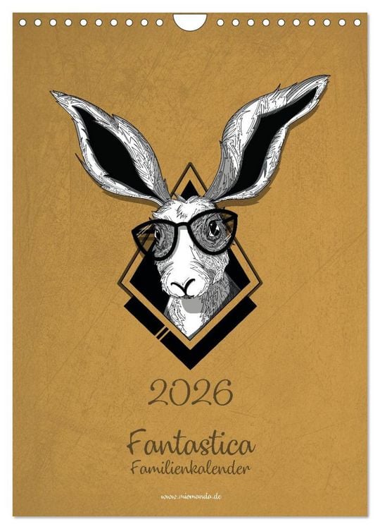 Produktbild: Fantastica Familienkalender miomanda (Wandkalender 2026 DIN A4 hoch), CALVENDO Monatskalender