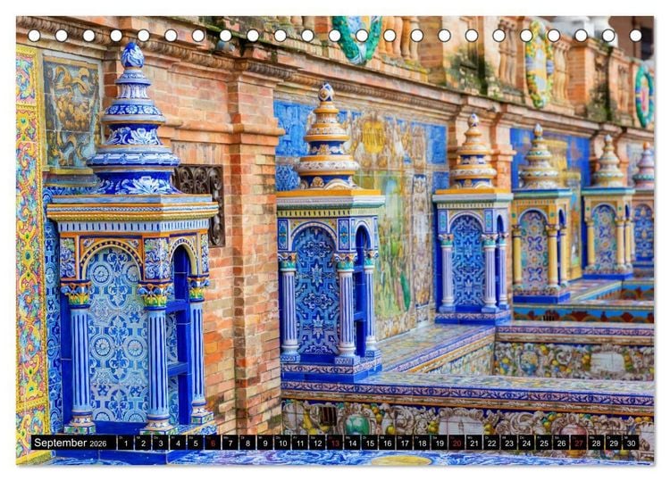 Produktbild: Sevilla - Impressionen aus dem Herzen Andalusiens (Tischkalender 2026 DIN A5 quer), CALVENDO Monatskalender