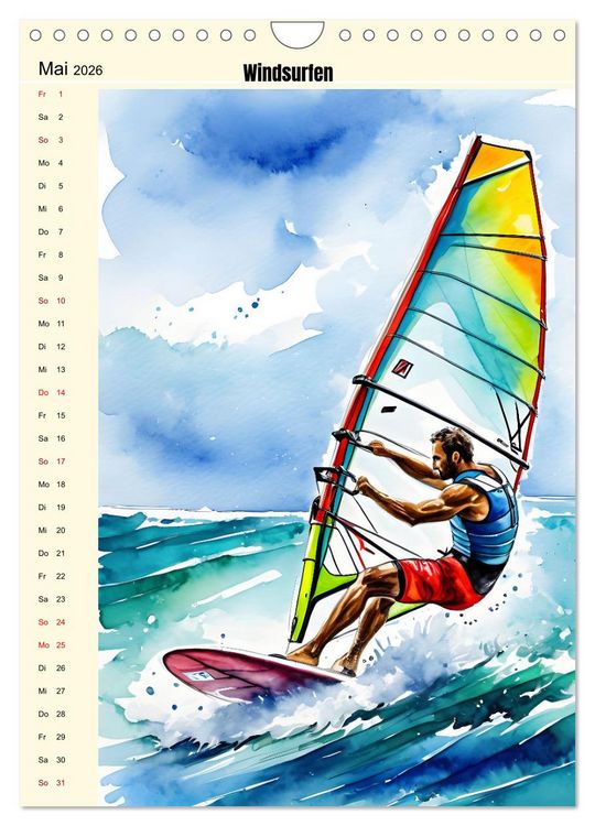 Produktbild: Attraktiver Outdoorsport (Wandkalender 2026 DIN A4 hoch), CALVENDO Monatskalender