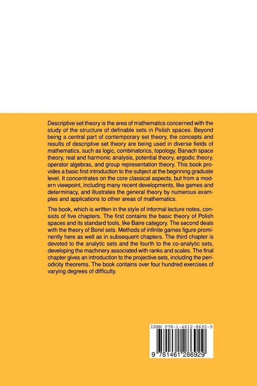 Produktbild: Classical Descriptive Set Theory