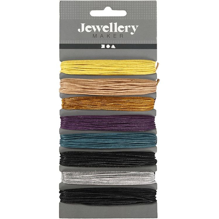 Produktbild: Creativ Company Baumwollkordel - Sortiment, Dicke 1 mm, Sortierte Farben, 8x5 m