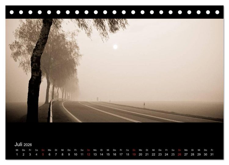 Produktbild: NEBEL (Tischkalender 2026 DIN A5 quer), CALVENDO Monatskalender