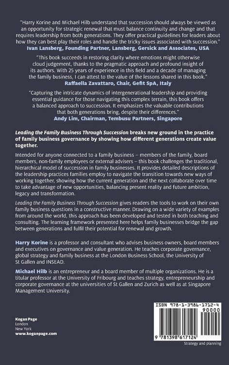 Produktbild: Leading the Family Business Through Succession
