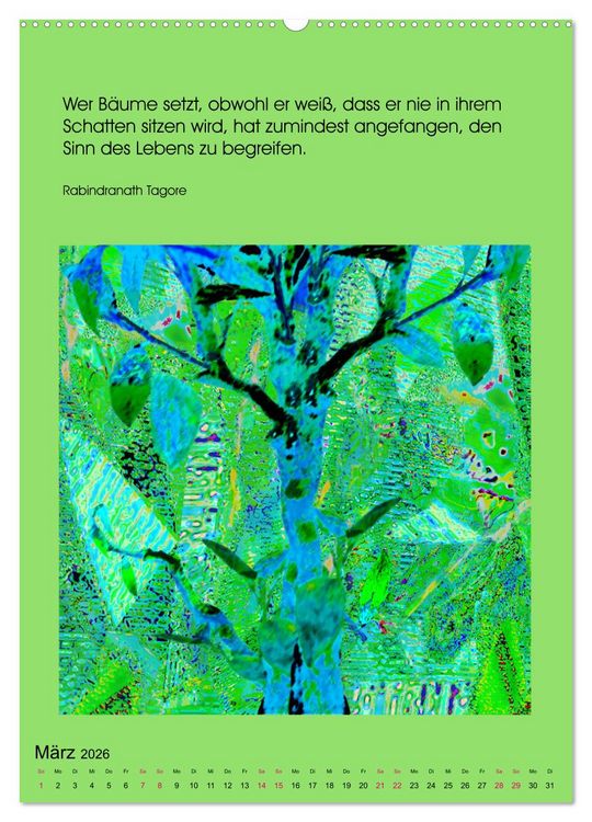 Produktbild: NaturVisionen (Wandkalender 2026 DIN A2 hoch), CALVENDO Monatskalender