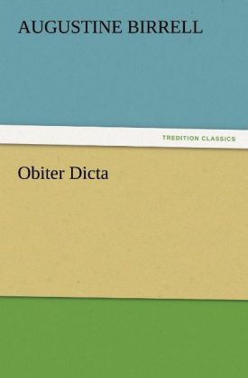 Produktbild: Obiter Dicta