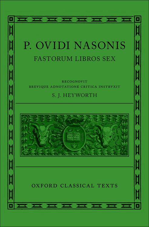 Produktbild: Ovid: Fasti (P. Ovidi Nasonis Fasti)