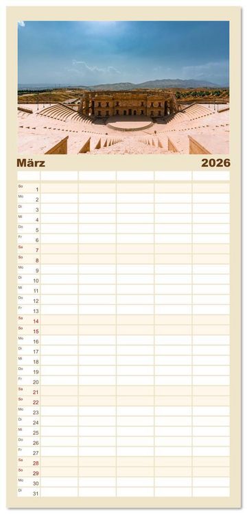 Produktbild: Familienplaner 2026 - Irak - Zwischen Stolz und Ver&auml;nderung mit 5 Spalten (Wandkalender, 21 x 45 cm) CALVENDO