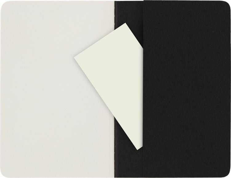 Produktbild: Moleskine Cahier pocket blanko schwarz DIN A6. 3er Pack