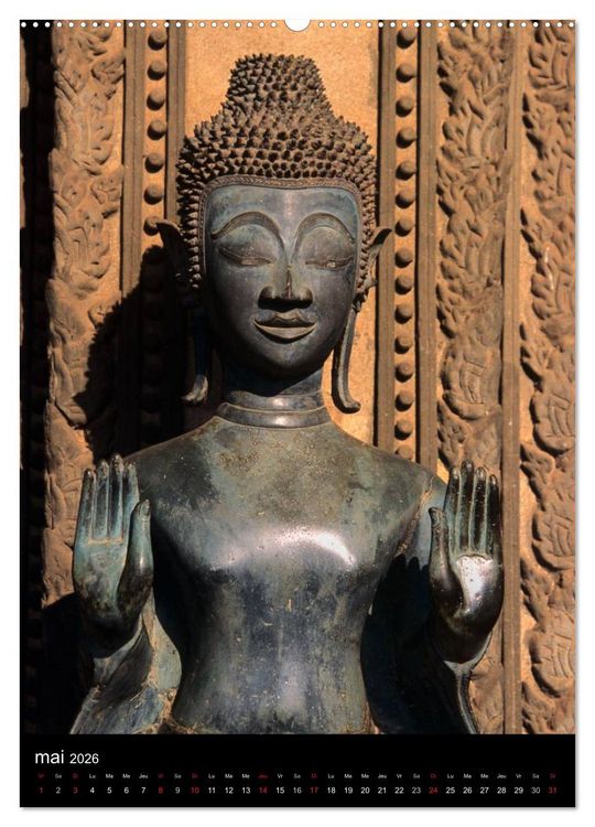 Produktbild: Bouddha Portraits du Sage (Calendrier mural 2026 DIN A2 horizontal) calendrier de bureau