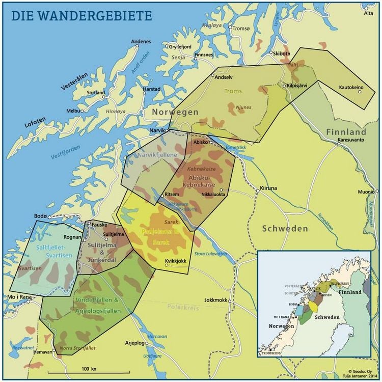 Produktbild: Wanderwege Nordskandinavien