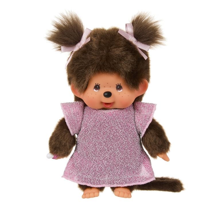 Produktbild: Monchhichi 20cm Glitter Dress Pink Girl