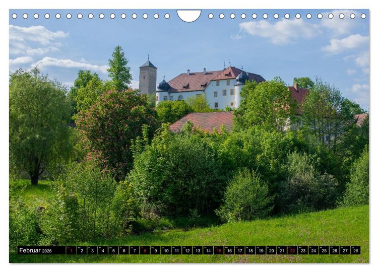 Produktbild: Unterwegs auf der fr&auml;nkischen Burgenstra&szlig;e (Wandkalender 2026 DIN A4 quer), CALVENDO Monatskalender