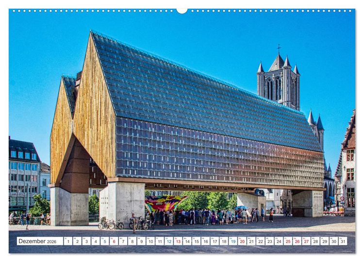 Produktbild: Gent - staunen und erleben (Wandkalender 2026 DIN A2 quer), CALVENDO Monatskalender