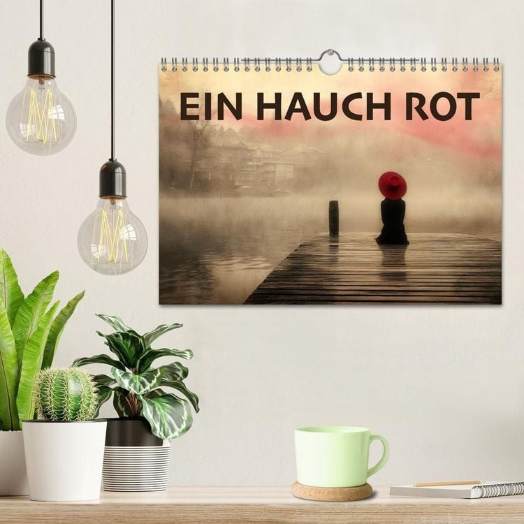Produktbild: EIN HAUCH ROT (Wandkalender 2027 DIN A4 quer), CALVENDO Monatskalender