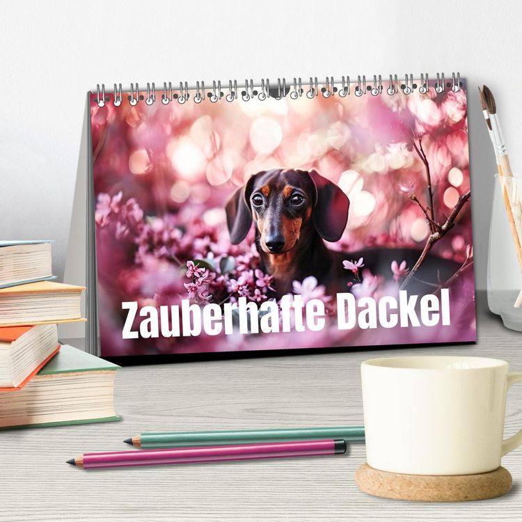 Produktbild: Zauberhafte Dackel (Tischkalender 2026 DIN A5 quer), CALVENDO Monatskalender