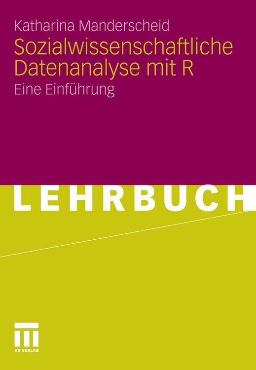 Produktbild: Sozialwissenschaftliche Datenanalyse mit R