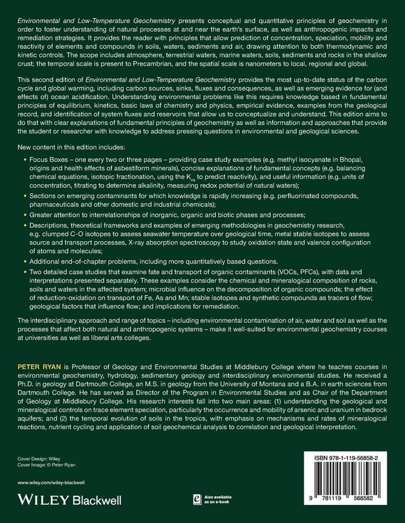 Produktbild: Environmental and Low-Temperature Geochemistry