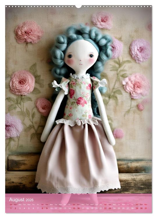Produktbild: Romantic Dolls (Wall Calendar 2026 DIN A2 portrait), CALVENDO 12 Month Wall Calendar