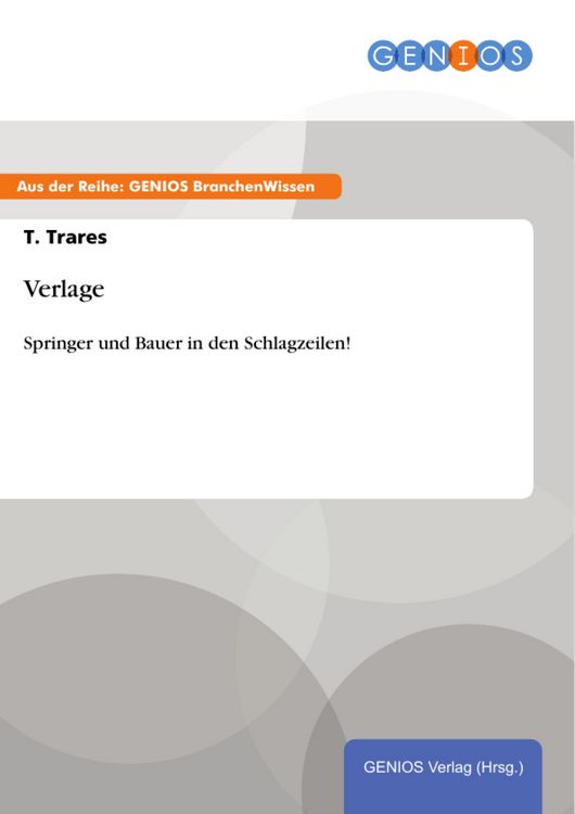 Produktbild: Verlage