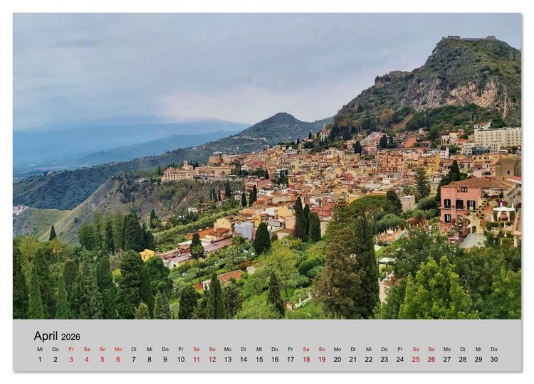Produktbild: Sizilien und die Liparischen Inseln (hochwertiger Premium Wandkalender 2026 DIN A2 quer), Kunstdruck in Hochglanz