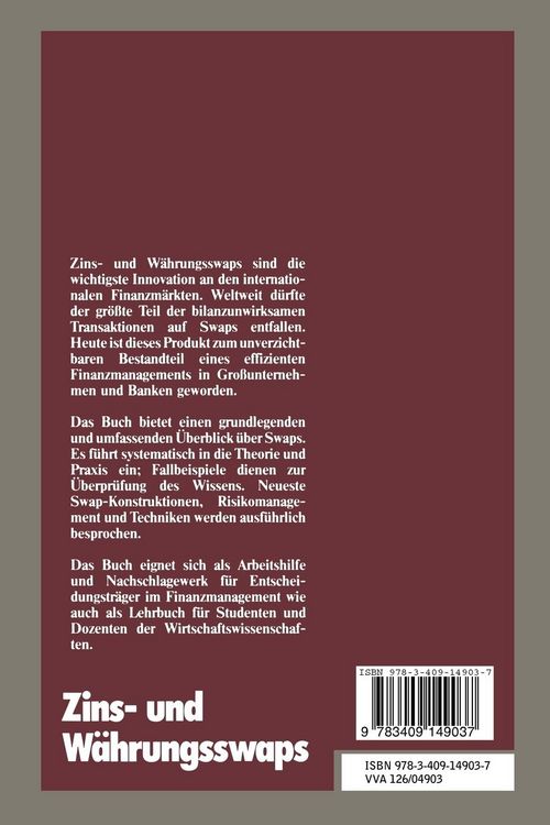 Produktbild: Zins- und W&auml;hrungsswaps