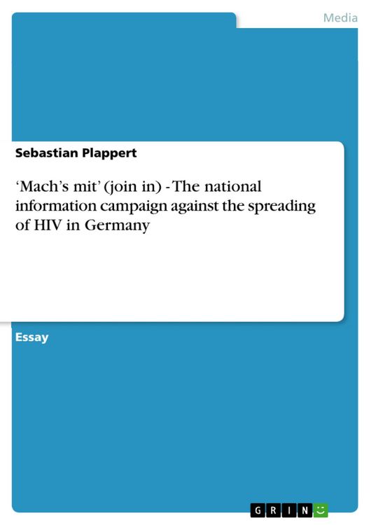 Produktbild: 'Mach's mit' (join in) - The national information campaign against the spreading of HIV in Germany