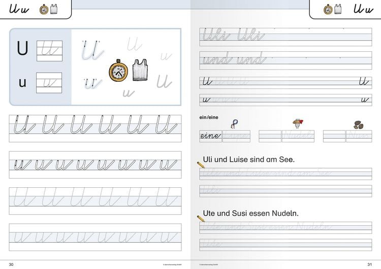 Produktbild: Ich kann die Schreibschrift + &Uuml;bungsheft zu den Buchstabenverbindungen - Vereinfachte Ausgangsschrift - 2 Hefte