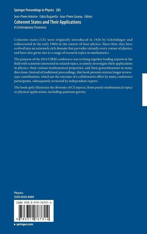 Produktbild: Coherent States and Their Applications