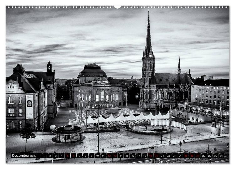 Produktbild: Ein Blick auf Chemnitz (hochwertiger Premium Wandkalender 2026 DIN A2 quer), Kunstdruck in Hochglanz