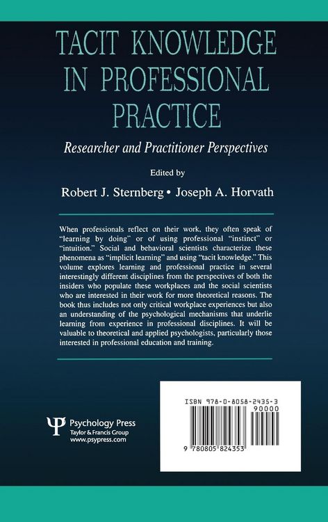 Produktbild: Tacit Knowledge in Professional Practice