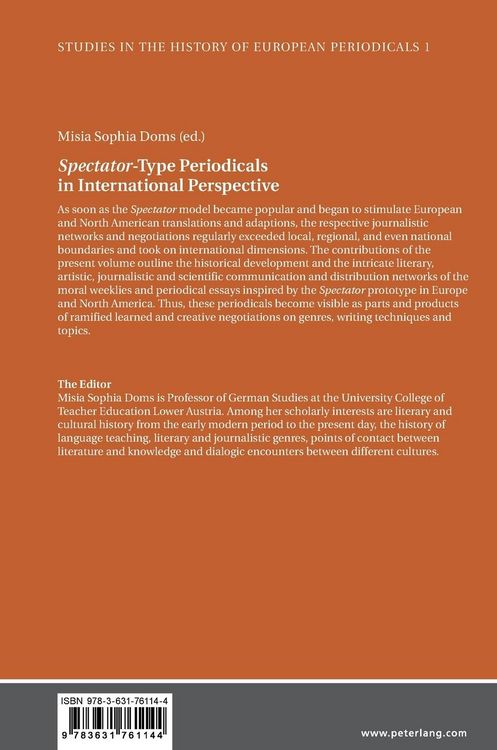 Produktbild: &laquo;Spectator&raquo;-Type Periodicals in International Perspective