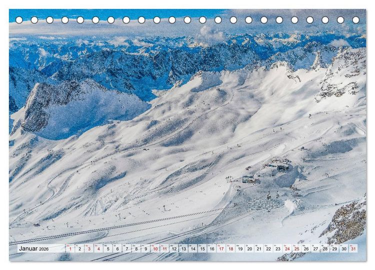 Produktbild: Unterwegs im Werdenfelser Land (Tischkalender 2026 DIN A5 quer), CALVENDO Monatskalender