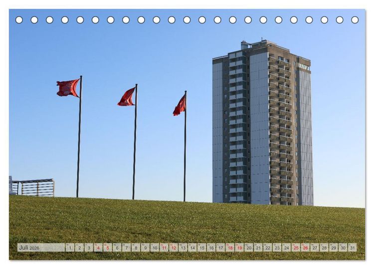 Produktbild: Seebad B&uuml;sum (Tischkalender 2026 DIN A5 quer), CALVENDO Monatskalender
