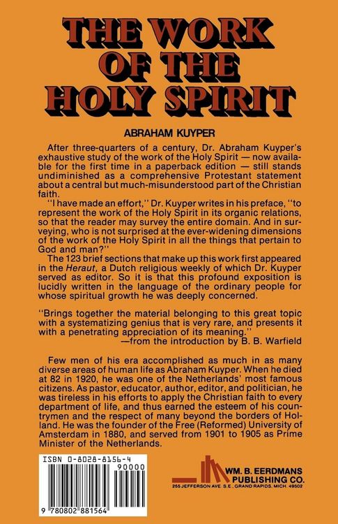 Produktbild: The Work of the Holy Spirit