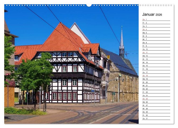Produktbild: Halberstadt - Das Tor zum Harz (hochwertiger Premium Wandkalender 2026 DIN A2 quer), Kunstdruck in Hochglanz