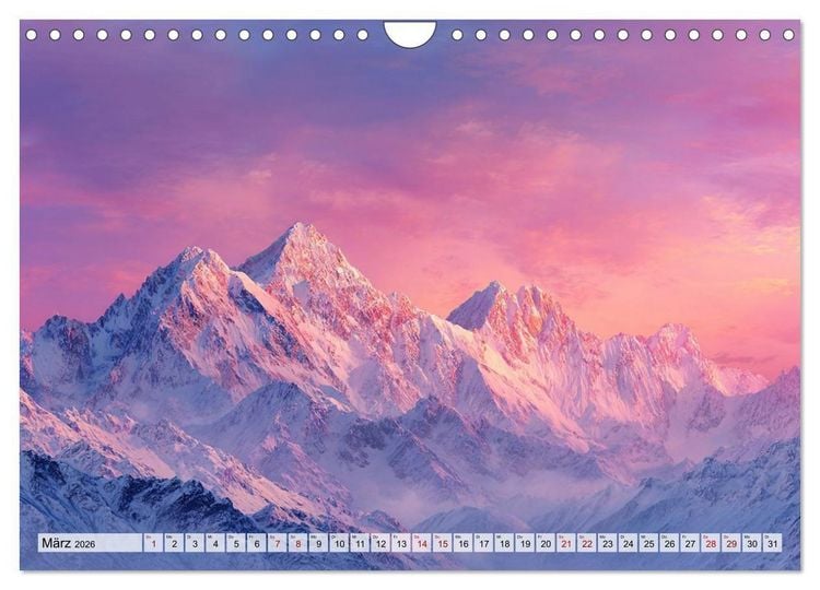 Produktbild: Die Sprache der Gipfel (Wandkalender 2026 DIN A4 quer), CALVENDO Monatskalender