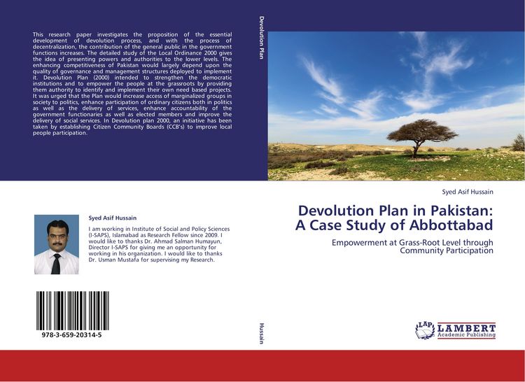 Produktbild: Devolution Plan in Pakistan: A Case Study of Abbottabad