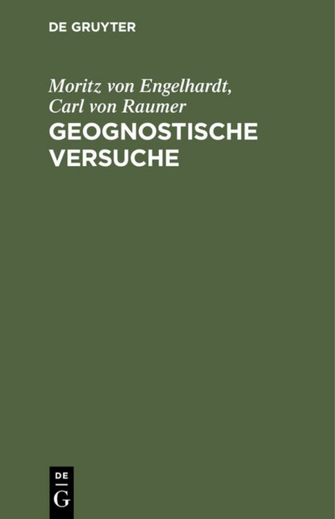 Produktbild: Geognostische Versuche