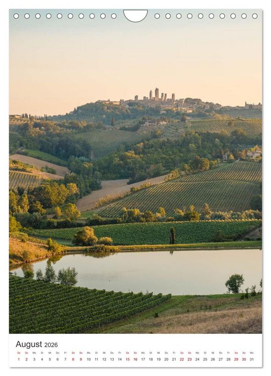 Produktbild: Toskana - Sonne, Wein und Kultur (Wandkalender 2026 DIN A4 hoch), CALVENDO Monatskalender